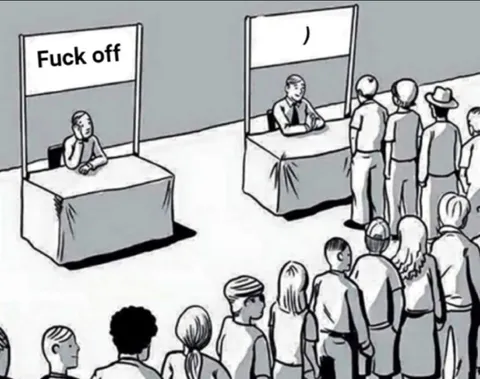 Fuck Off Booth Gets the Line
