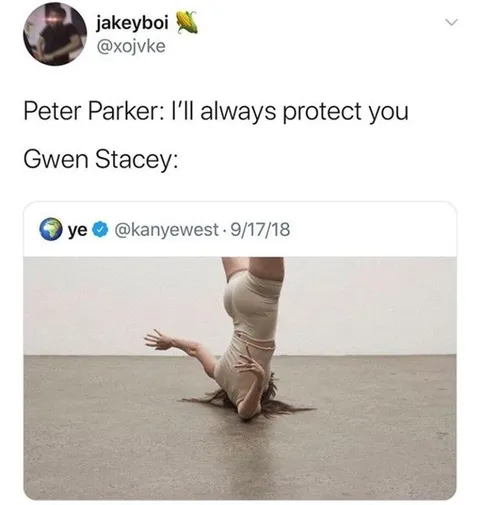 Peter Parker Protects Gwen Stacy