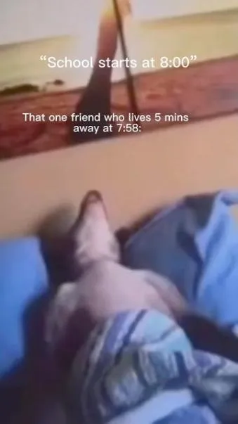 Friend Leaving at 7:58