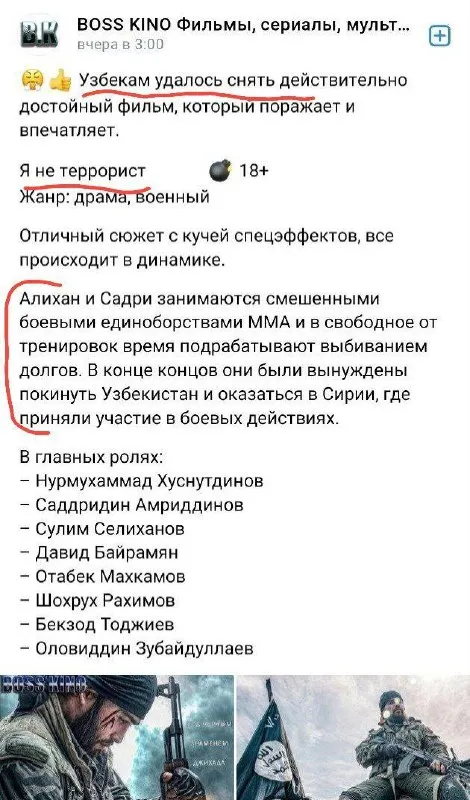 Я не террорист — обзор фильма