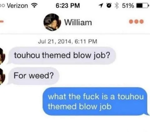 Touhou Themed Blow Job