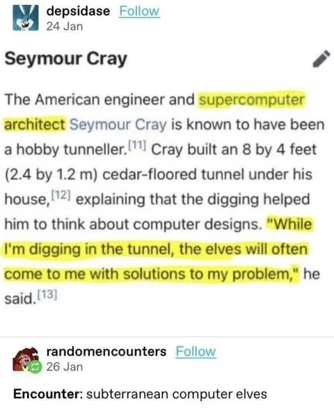 Seymour Cray's Computer Elves