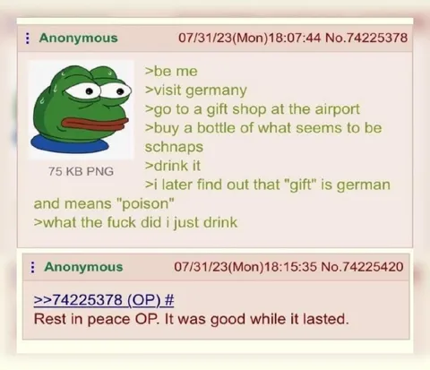 German Gift Shop Disaster