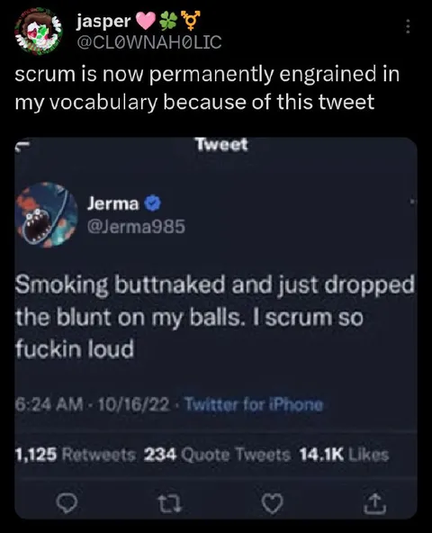 Smoking Butt Naked and Scrumming