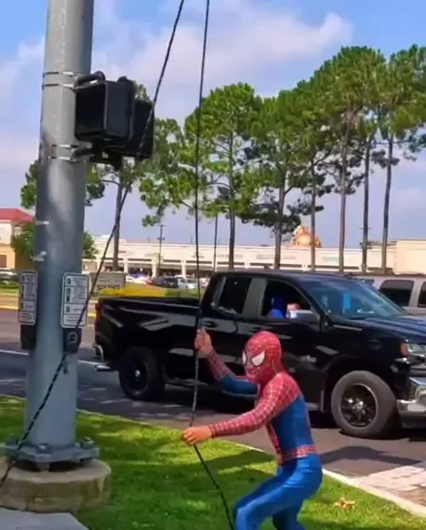 Spider-Man Gets Stuck Swinging