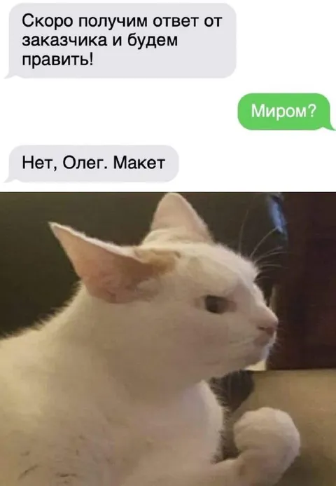 Нет, Олег. Макет
