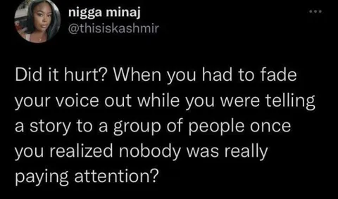 When Nobody Is Listening