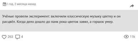 Цветок и классическая музыка