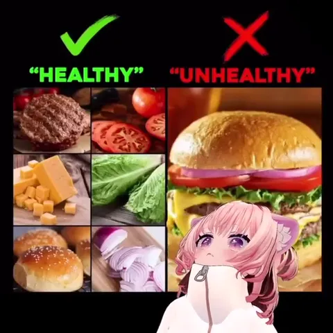 Healthy Food Versus Burger Temptation