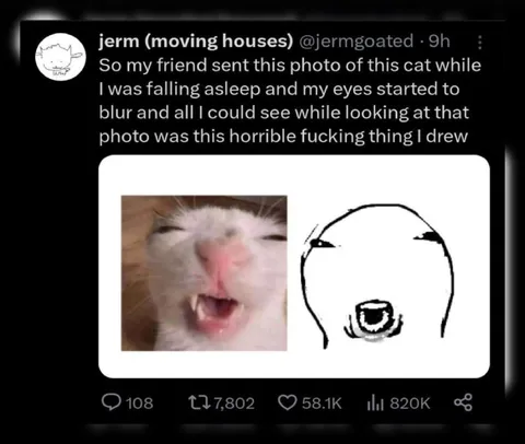 Blurry Cat Turns Horrifying