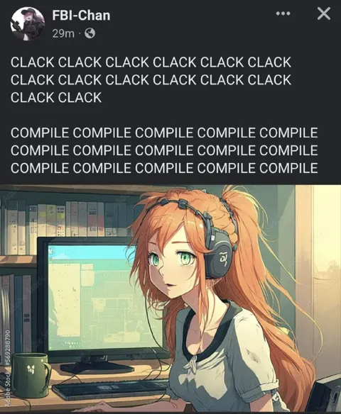 Clack Clack Compile Girl