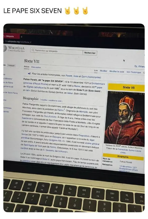 Le pape Sixte VII