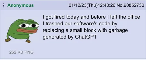 Fired After ChatGPT Code Sabotage