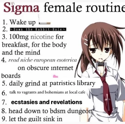 Sigma Female Routine