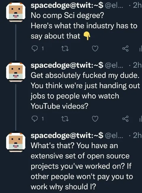 No Computer Science Degree
