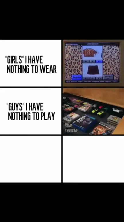 Nothing to Wear, Play, or Drink