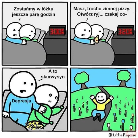 Depresja po pizzy o trzeciej