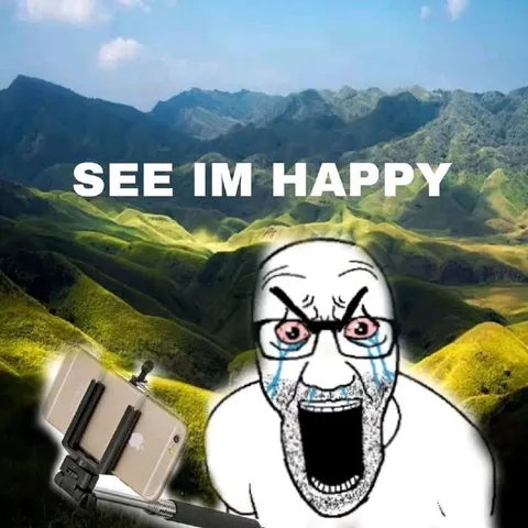 See Im Happy Crying Wojak