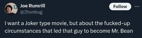 Joker Movie About Mr. Bean