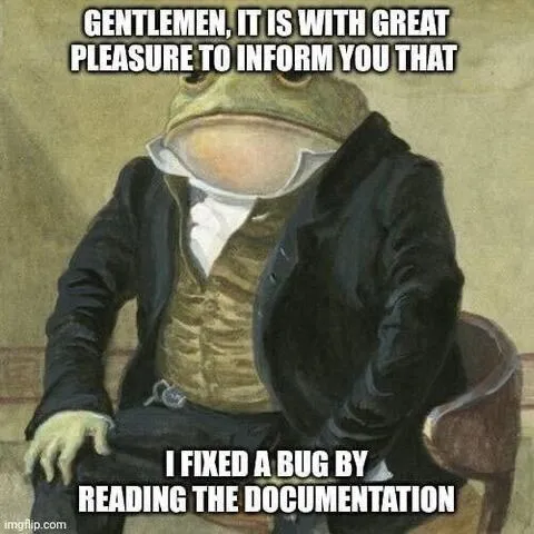 I Fixed a Bug by Reading the Documentation