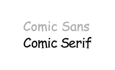 Comic Sans vs Comic Serif
