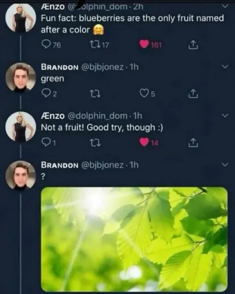 Blueberries Are Not Green