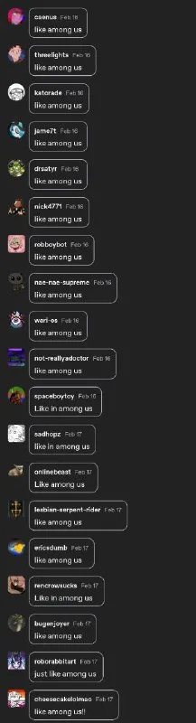 Like Among Us Spam