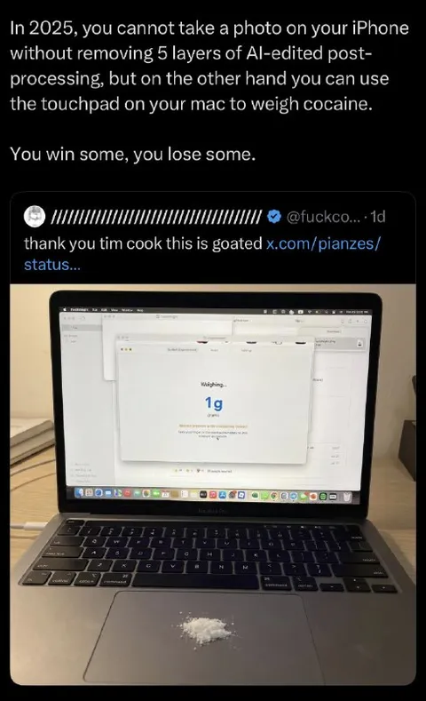 The MacBook Trackpad Weighing One Gram