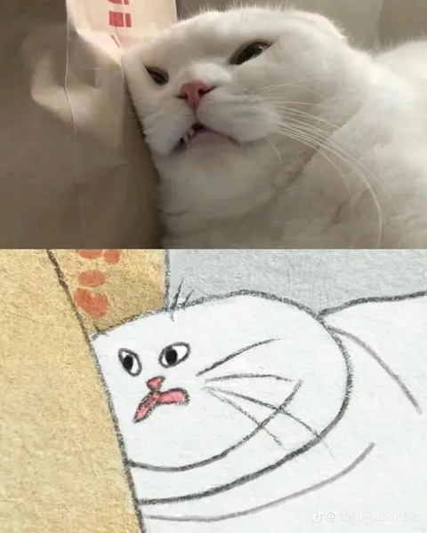 Кот и его нелепый портрет