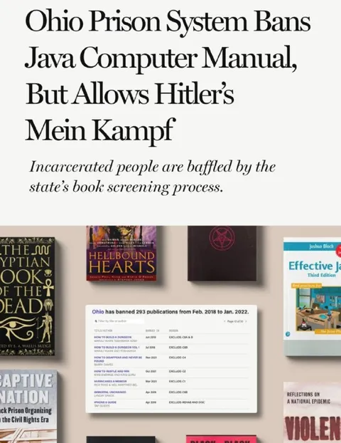 Ohio Prison System Bans Java Manual