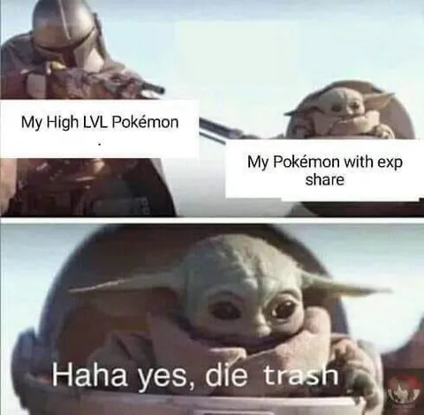 Grogu Laughs at Trash Pokémon