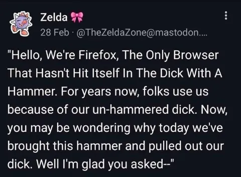 Firefox Un-Hammered Dick