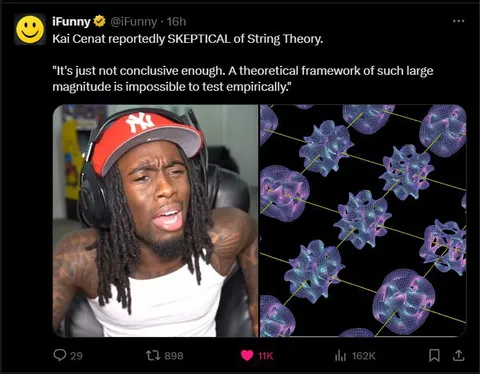 Kai Cenat Skeptical of String Theory