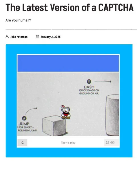 Latest Version of a CAPTCHA