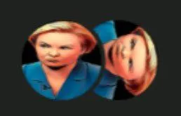 Искажённые лица в зеркальном эффекте