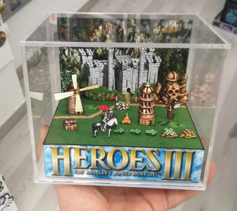 Heroes III Diorama in a Display Case