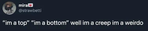 Creep and Weirdo Confession