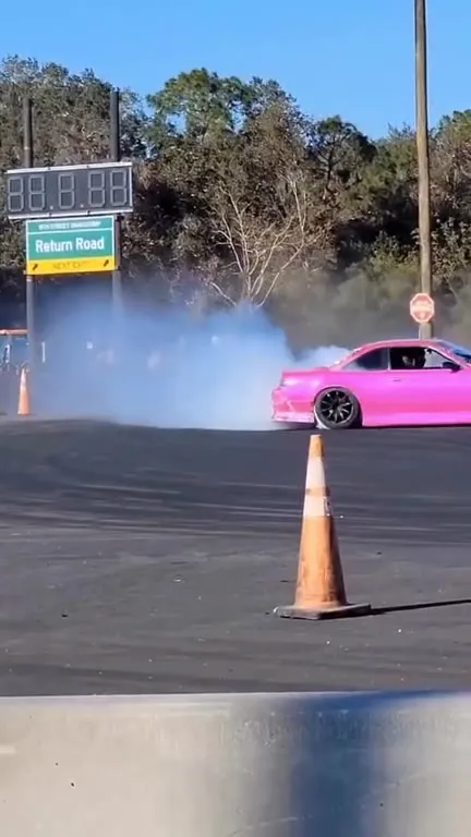 Pink Car Cone Launch