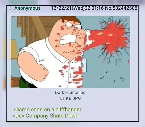 Dark Humor Game Over