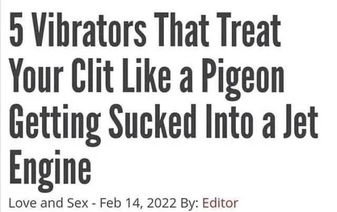 Vibrators Treat Clit Like Pigeon
