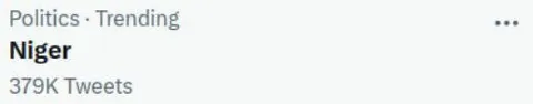 Niger Trending Topic