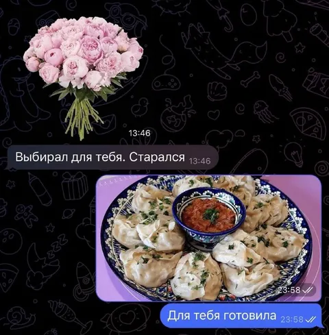 Цветы против домашних пельменей