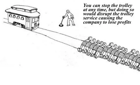 Stopping the Trolley Disrupts Service