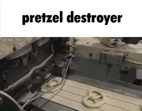 Pretzel Destroyer Machine