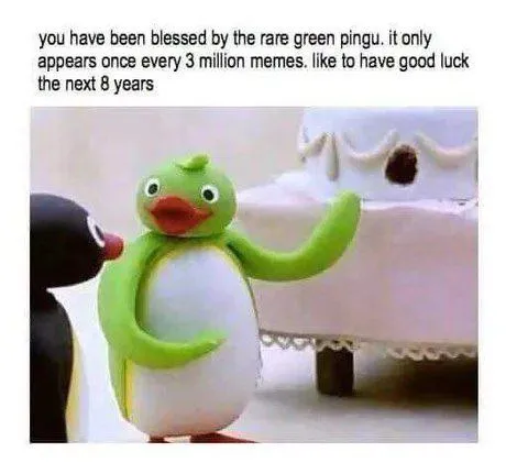 Rare Green Pingu Blessing