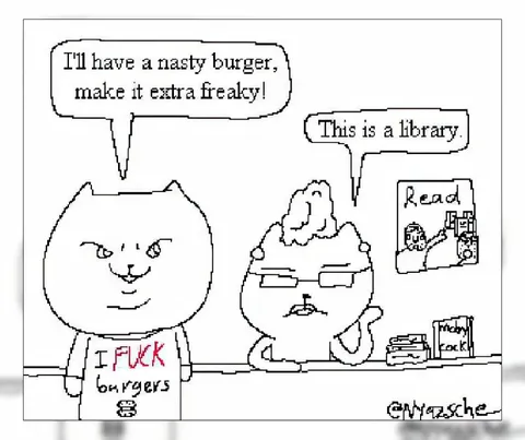Nasty Burger in the Library