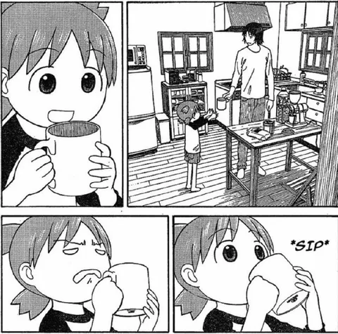 Child Takes a Dramatic Sip