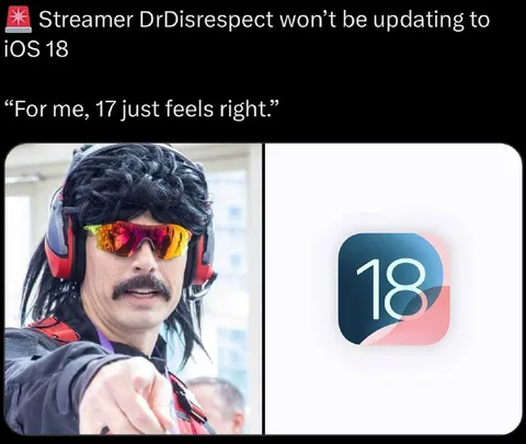 DrDisrespect Sticks With iOS 17