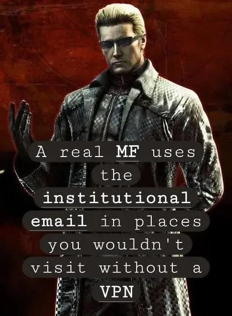 A Real MF Uses Institutional Email