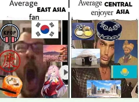 Average East Asia Fan vs Central Asia Enjoyer
